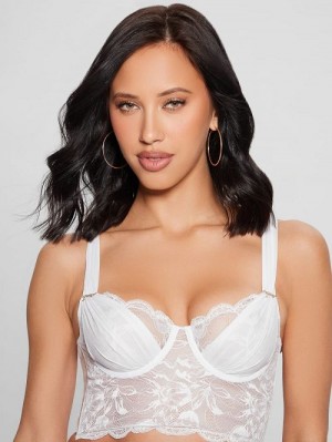 Guess Vesna Lace Bustier Albi | GUESS-SN28613