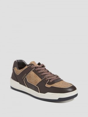 Guess Vicenza Low-Top Sneakers Maro | GUESS-SN31879