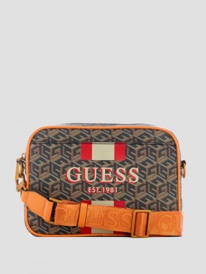Guess Vikky Camera Bag Negrii | GUESS-SN28799