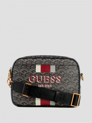 Guess Vikky Camera Bag Negrii | GUESS-SN28811