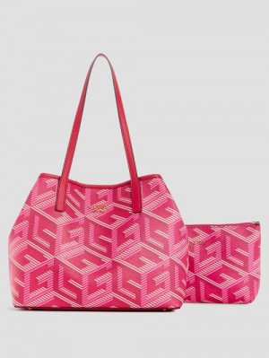 Guess Vikky G Cube Tote Roz | GUESS-SN29343