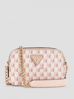 Guess Vikky II Crossbody Camera Bag Roz | GUESS-SN28952