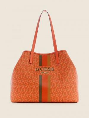 Guess Vikky Large Tote Portocalii | GUESS-SN29360