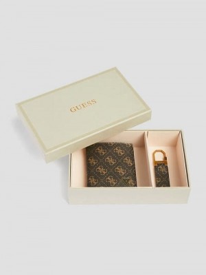 Guess Wallet and Keyring Gift Set Negrii | GUESS-SN31708