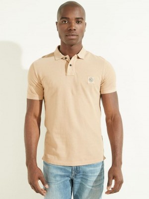 Guess Washed Polo Bej | GUESS-SN31113
