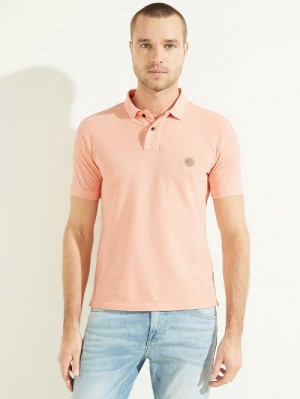Guess Washed Polo Roz | GUESS-SN31097