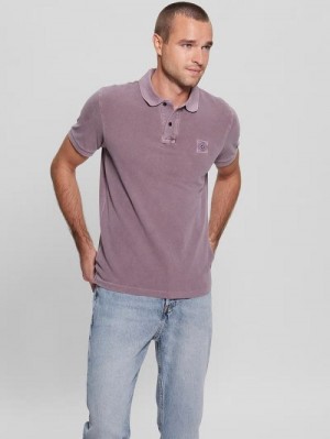 Guess Washed Polo Violet | GUESS-SN31088
