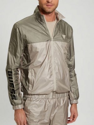 Guess Wilfred Full-Zip Track Jacket Verzi | GUESS-SN31464