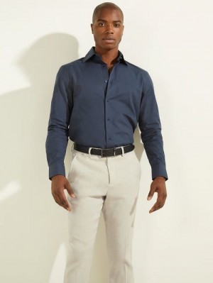 Guess William Shirt Albastri | GUESS-SN31179