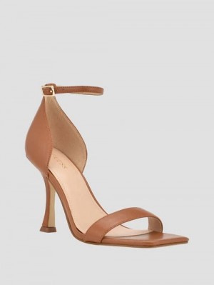 Guess Yael Leather Heels Maro | GUESS-SN29658