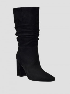 Guess Yeppy Suede Slouch Booties Negrii | GUESS-SN29916