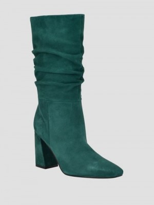 Guess Yeppy Suede Slouch Booties Verzi | GUESS-SN29911