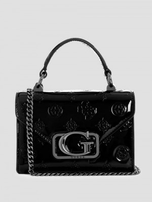 Guess Zalina Mini Top-Handle Bag Negrii | GUESS-SN28688