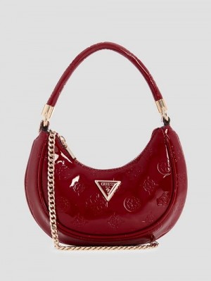 Guess Zalina Small Hobo Bag Rosii | GUESS-SN28668