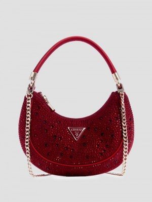 Guess Zalina Small Hobo Bag Rosii | GUESS-SN28690