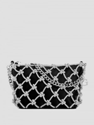Guess Zalina Top-Zip Shoulder Bag Negrii | GUESS-SN29191