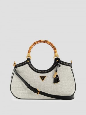 Guess Zarby Large Satchel Negrii | GUESS-SN29295