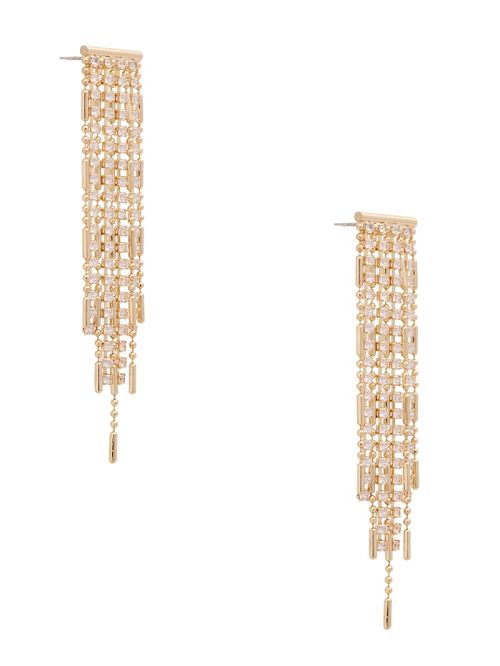Guess 14K Gold-Plated Chain Fringe Earrings Aurii | GUESS-SN30287