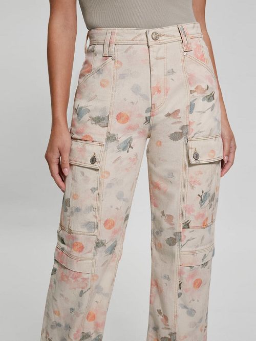Guess 80s Denim Cargo Pants Roz | GUESS-SN26643