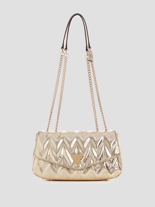 Guess Adelard Metallic Convertible Crossbody Aurii | GUESS-SN29094