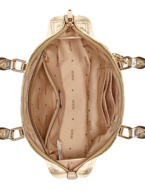 Guess Adelard Metallic Dome Satchel Aurii | GUESS-SN29264