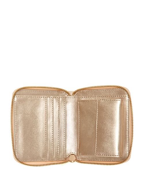 Guess Adelard Small Metallic Zip-Around Wallet Aurii | GUESS-SN29471