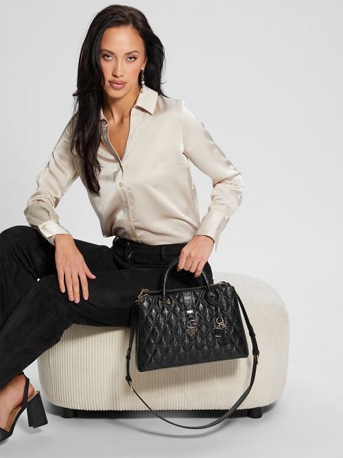 Guess Adi Society Satchel Negrii | GUESS-SN29267