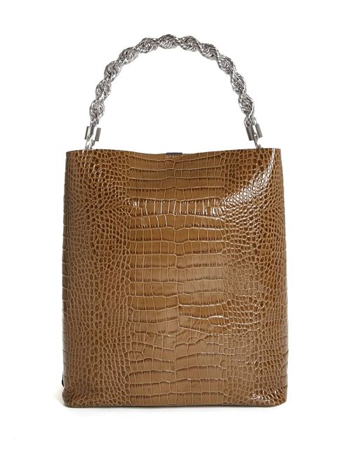 Guess Aida Croc Hobo Bag Verzi | GUESS-SN29377
