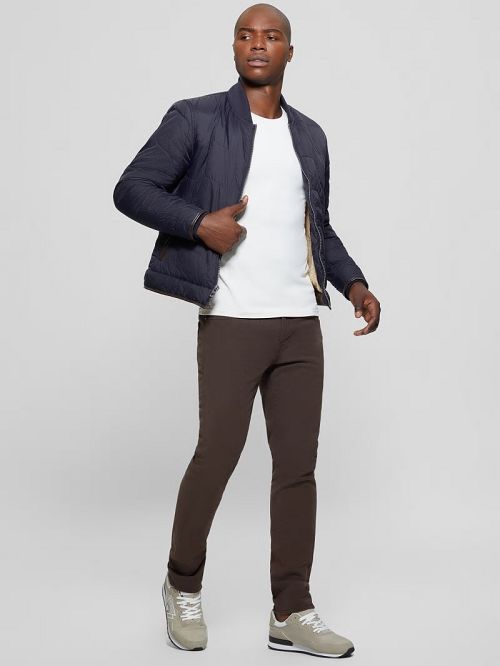 Guess Alameda Ripstop Quilted Jacket Albastri | GUESS-SN30745