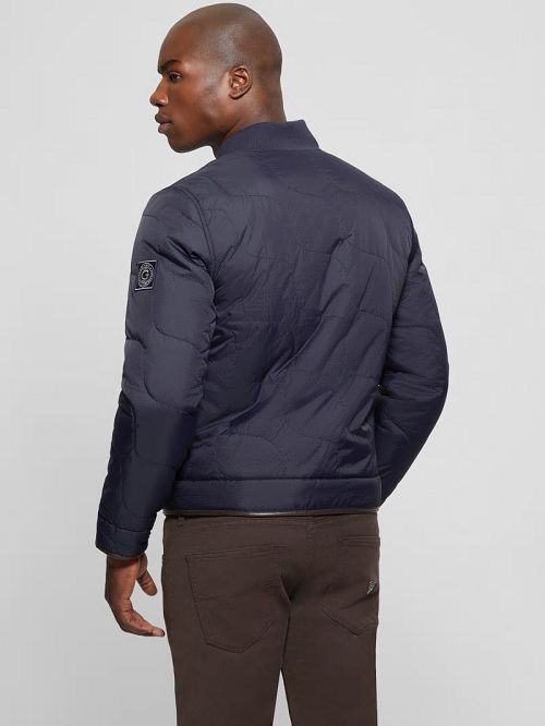 Guess Alameda Ripstop Quilted Jacket Albastri | GUESS-SN30745