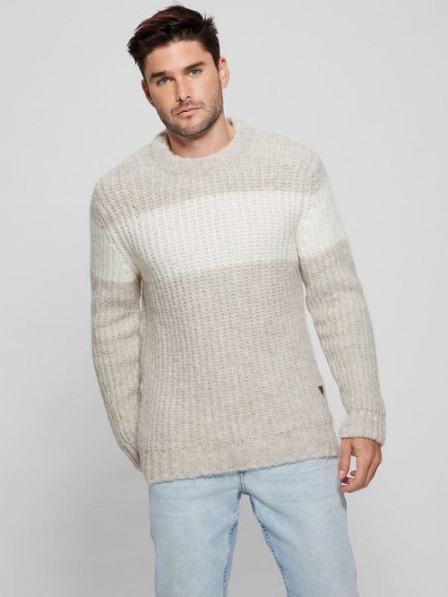 Guess Ale Ribbed Sweater Gri | GUESS-SN30922