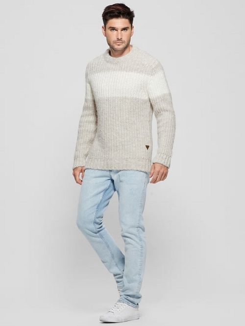 Guess Ale Ribbed Sweater Gri | GUESS-SN30922