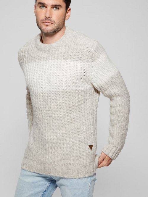 Guess Ale Ribbed Sweater Gri | GUESS-SN30922
