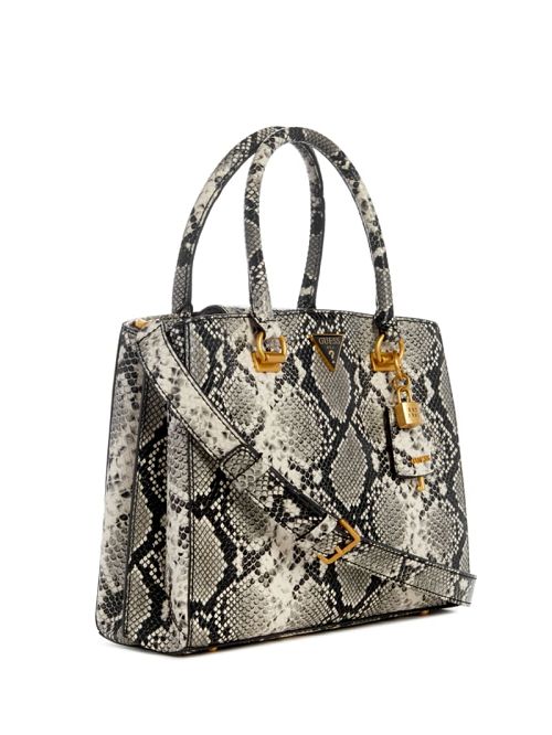 Guess Ales Girlfriend Satchel Negrii Albi | GUESS-SN28728