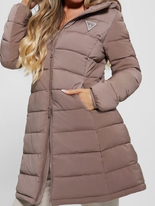 Guess Aleta Long Puffer Jacket Maro | GUESS-SN27982