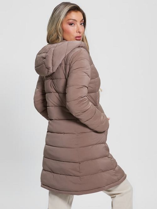 Guess Aleta Long Puffer Jacket Maro | GUESS-SN27982