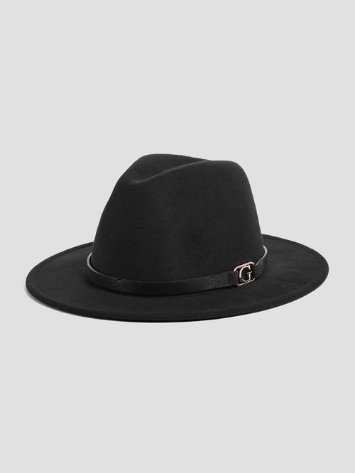 Guess Amera Fedora Hat Negrii | GUESS-SN30164