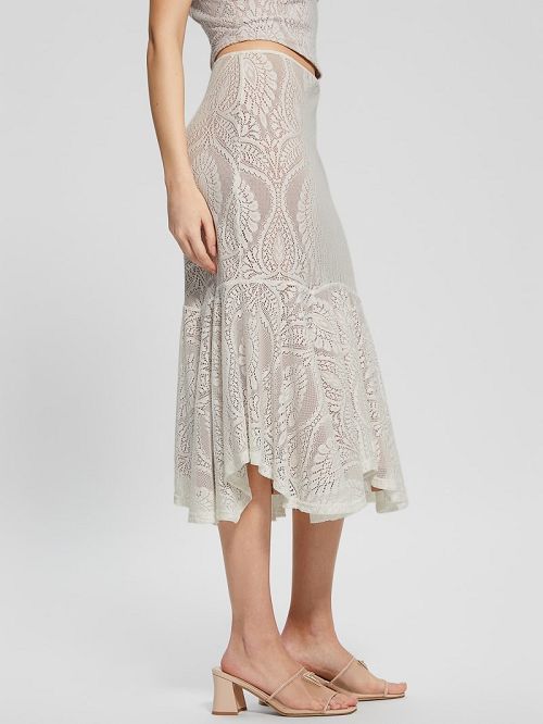 Guess Amera Lace Skirt Albi | GUESS-SN28133