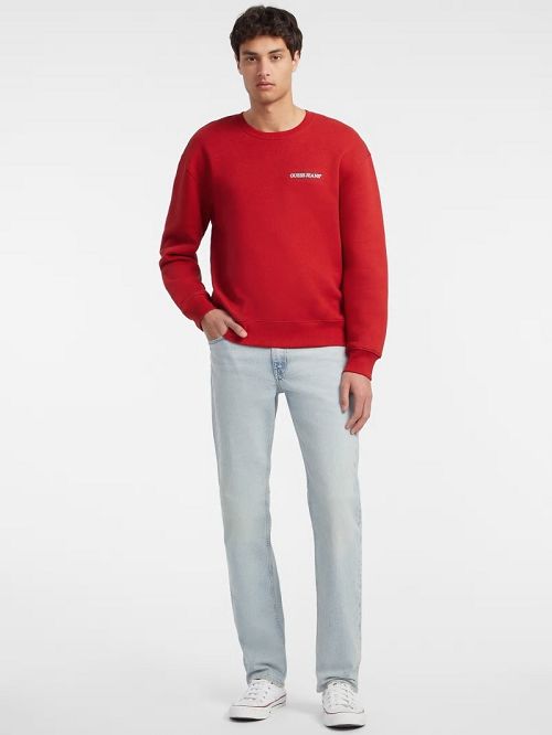 Guess American Tradition Crewneck Sweatshirt Rosii | GUESS-SN30955