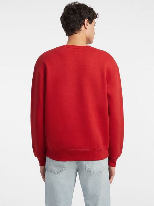 Guess American Tradition Crewneck Sweatshirt Rosii | GUESS-SN30955