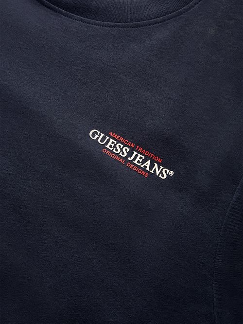 Guess American Tradition Crewneck Sweatshirt Albastri | GUESS-SN30957