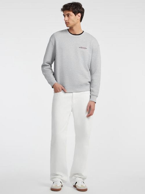 Guess American Tradition Crewneck Sweatshirt Gri | GUESS-SN31498
