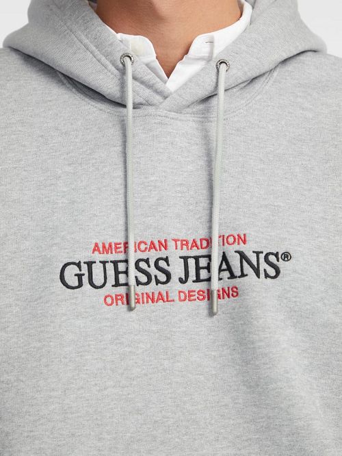 Guess American Tradition Hoodie Gri | GUESS-SN30931