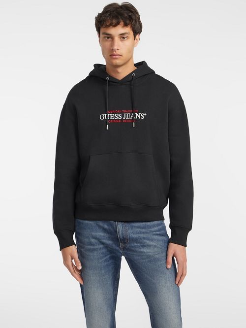 Guess American Tradition Hoodie Negrii | GUESS-SN30932