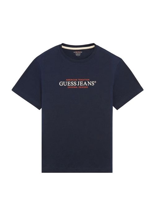 Guess American Tradition Tee Albastri | GUESS-SN30498