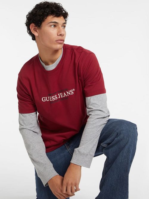 Guess American Tradition Tee Rosii | GUESS-SN30633