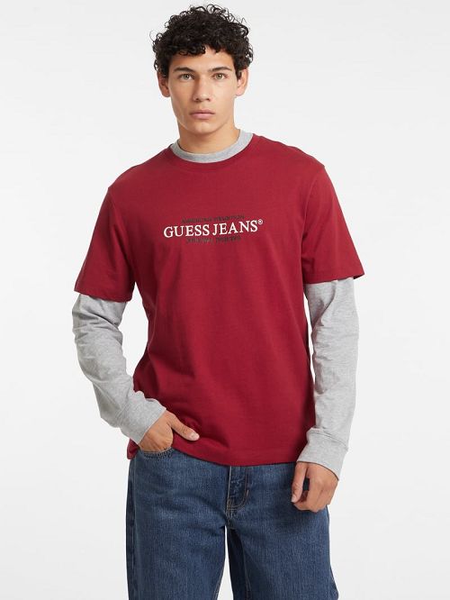 Guess American Tradition Tee Rosii | GUESS-SN30633