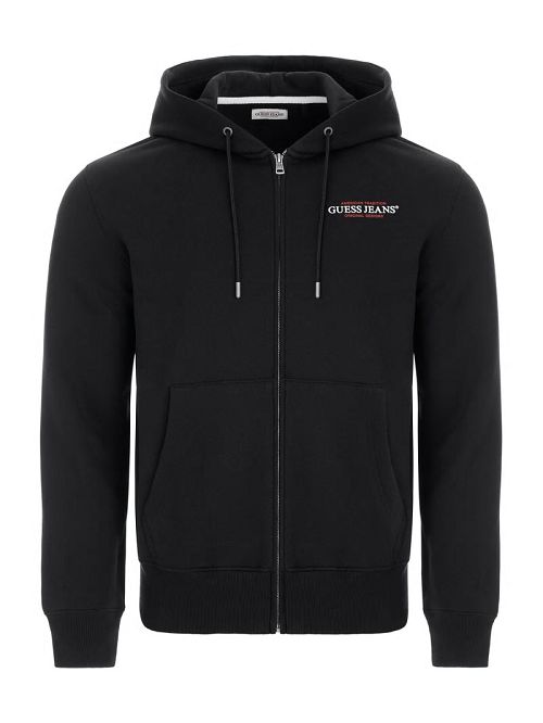 Guess American Tradition Zip-Up Hoodie Negrii | GUESS-SN30992