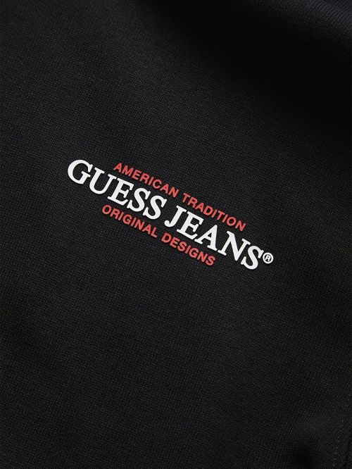 Guess American Tradition Zip-Up Hoodie Negrii | GUESS-SN30992