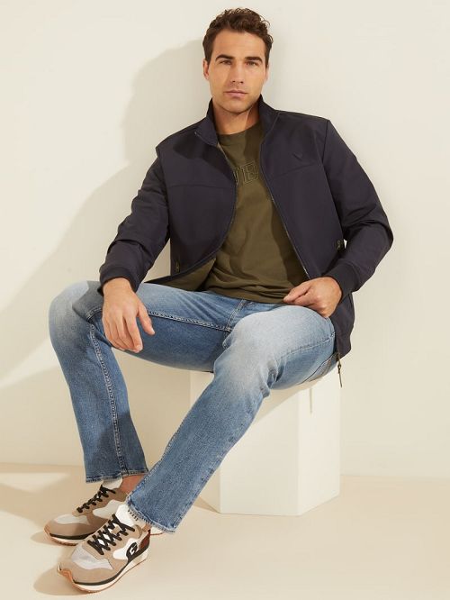 Guess Amos Flight Jacket Albastri | GUESS-SN30737